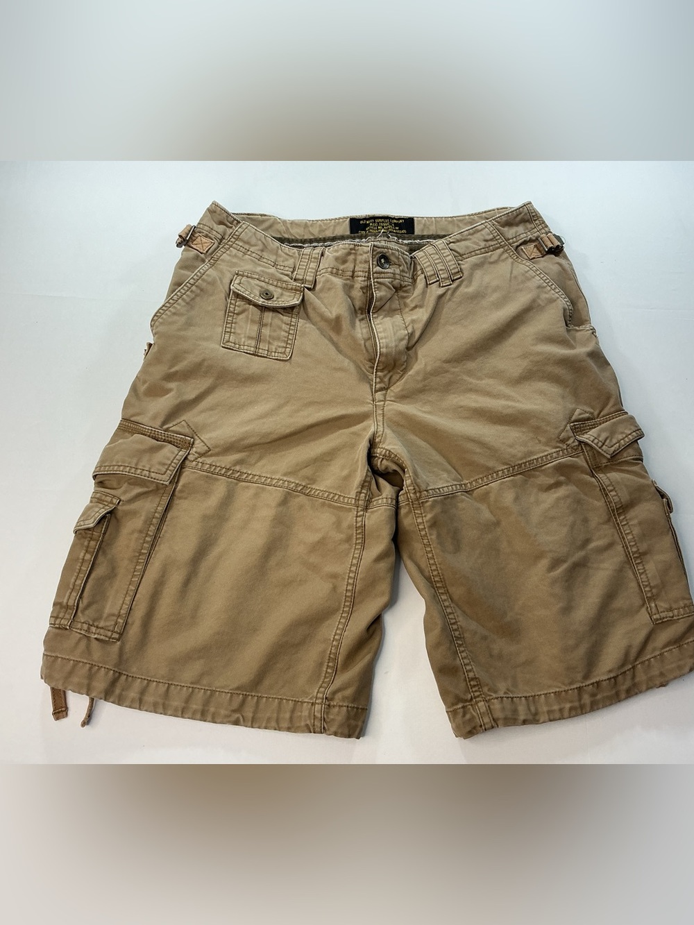 Men's Cargo Shorts in Khaki - Durable Utility Style